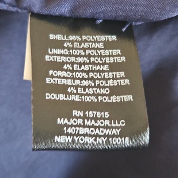 Tahari ASL Navy Blue Cap Sleeve Fit & Flare Dress Size 12 – Elegant V-Neck, NWT - Picture 7 of 7